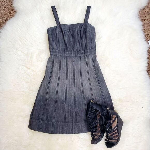 Sodaice Denim Corset-Style Mini Dress Size S Y2K Grunge Coquette Streetwear - Picture 1 of 8